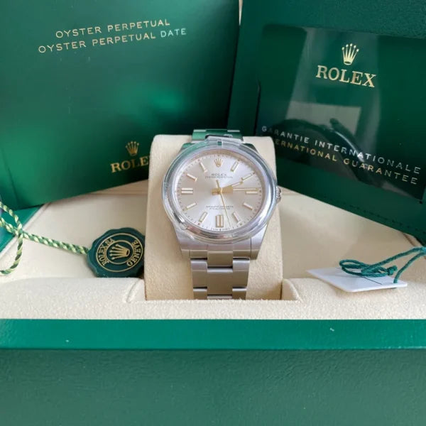 Oyster Perpetual 124300 41mm 904L Steel Silver Dial