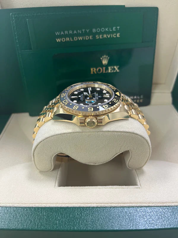 GMT Master II 126718 GRNR Yellow Gold Jubilee Bracelet