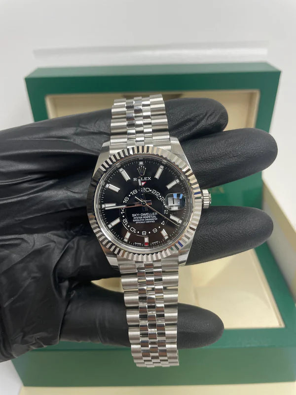 Sky-Dweller 326934 Black Dial Oyster Bracelet
