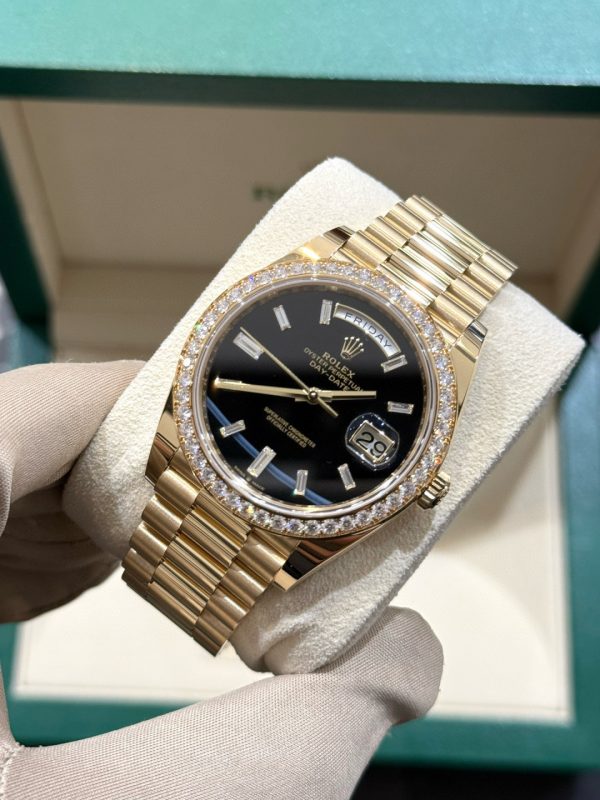 Day-Date 40 228348RBR Diamonds Bezel on President Bracelet