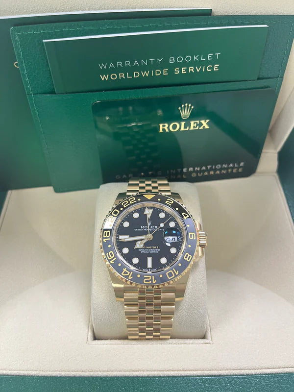 GMT Master II 126718 GRNR Yellow Gold Jubilee Bracelet