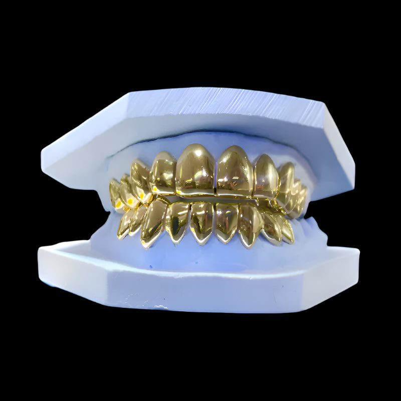 #3. - 10 Top and Bottom Dental Gold 24k DIP