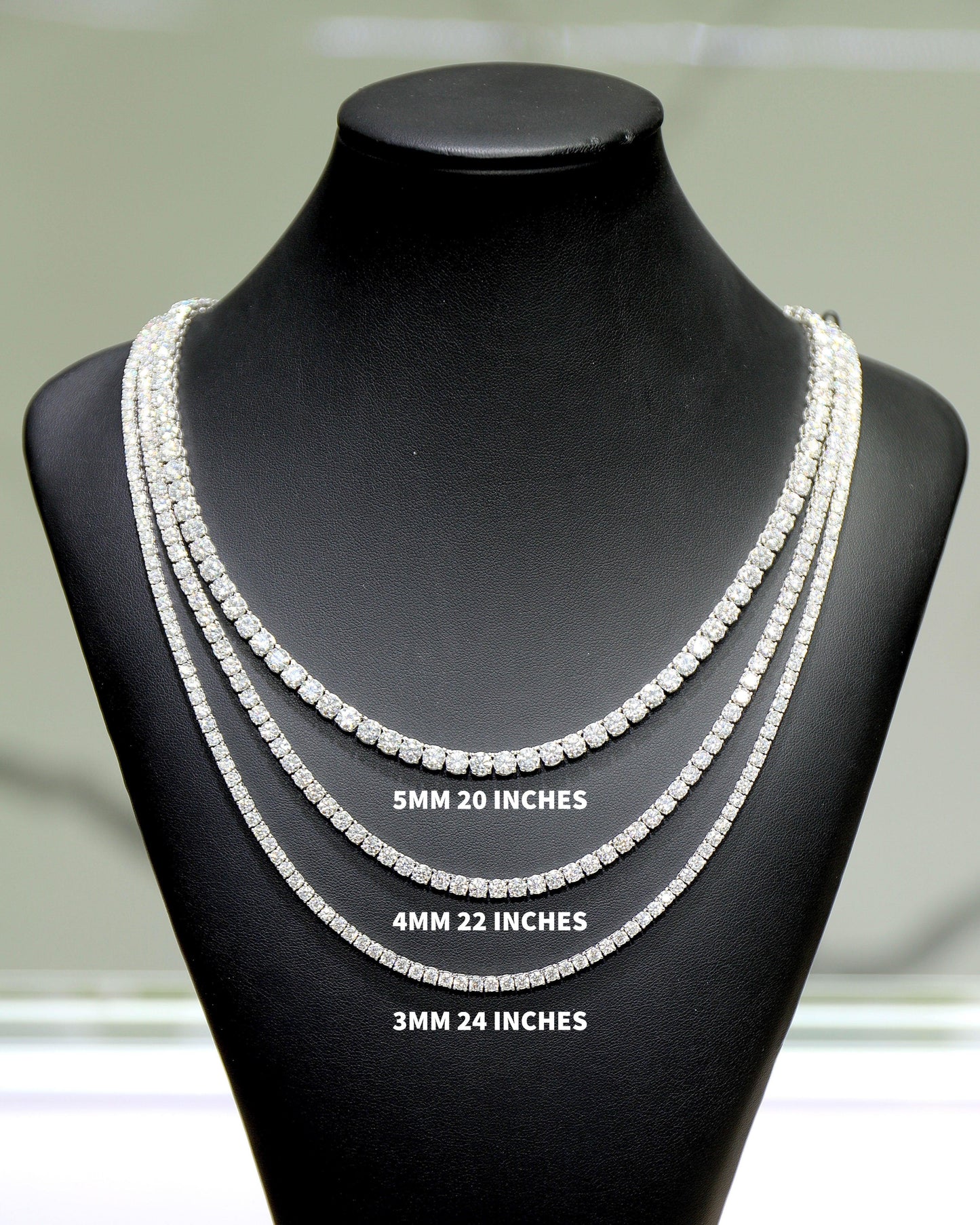 Tennis Chains VVS Moissanite Diamonds